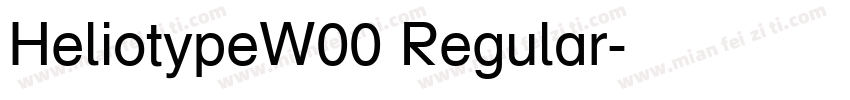 HeliotypeW00 Regular字体转换